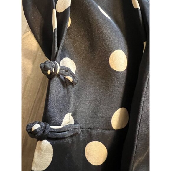 Anthropologie Claudia Patel SILK Top 4 Polka Dot Statement Sleeves NWT - Picture 9 of 14